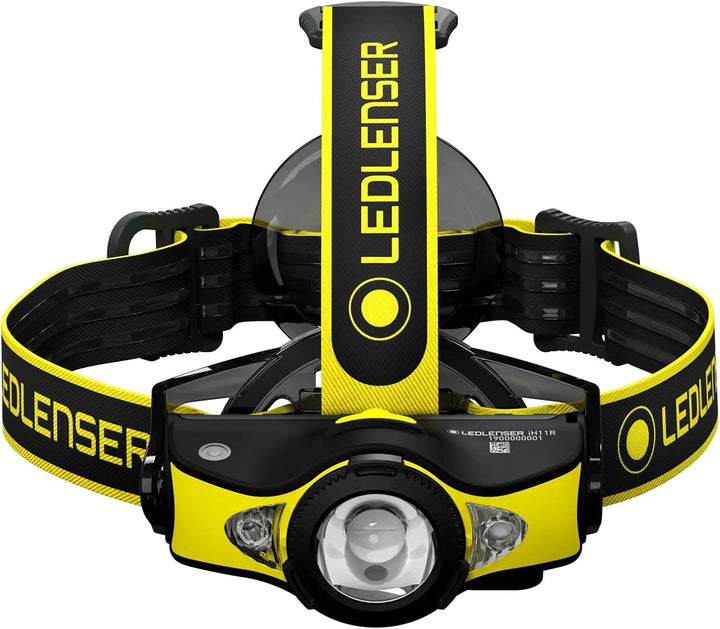 Ledlenser iH11R Professionelle Stirnlampe LED, aufladbar mit Akku, 1000 Lumen, div. Helmbefestigunge