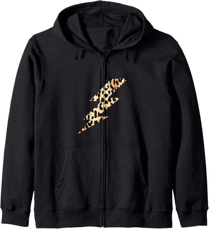 Cooler Gepard Leopard Tierdruck Blitzschraube Kapuzenjacke