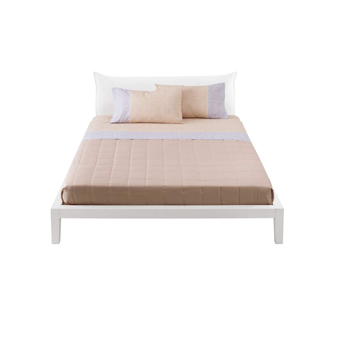 Bassetti Bettwäsche-Set für Doppelbett, 100 % Baumwolle, Oberlaken 240 x 280 cm, Spannbettlaken 175