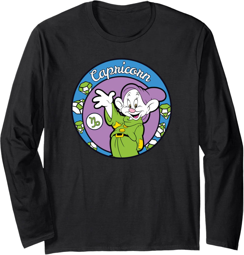 Disney Snow White and The Seven Dwarfs Dopey Capricorn Langarmshirt