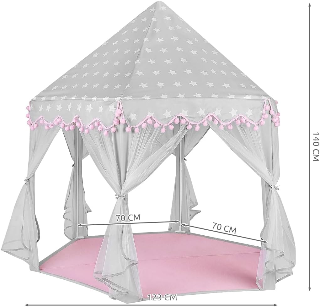 Spielzelt Prinzessin Rosa Kinderzelt Indoor Outdoor 23476