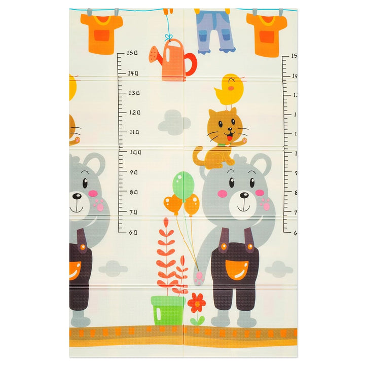 HUMBI Spielmatte Baby, Krabbelmatte, XPE Schaumstoff, Doppelseitig, Flatbar, Wasserdicht, Extra Grös