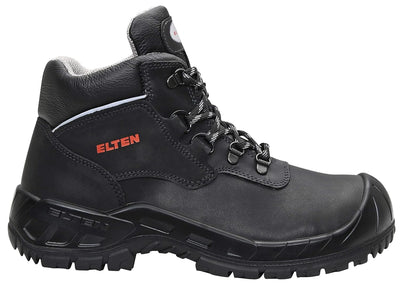 ELTEN Sicherheitsschuhe LUTZ S3 HI, Damen und Herren, Leder, Stahlkappe, leicht, robust, Schwarz, Gr