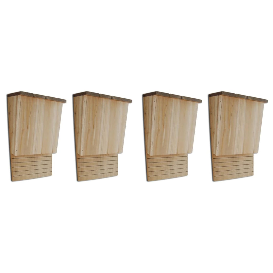 Gecheer Fledermaushäuser, Nistkästen aus Massivholz 22 x 12 x 34 cm, 4 Stück, für Garten und Flederm