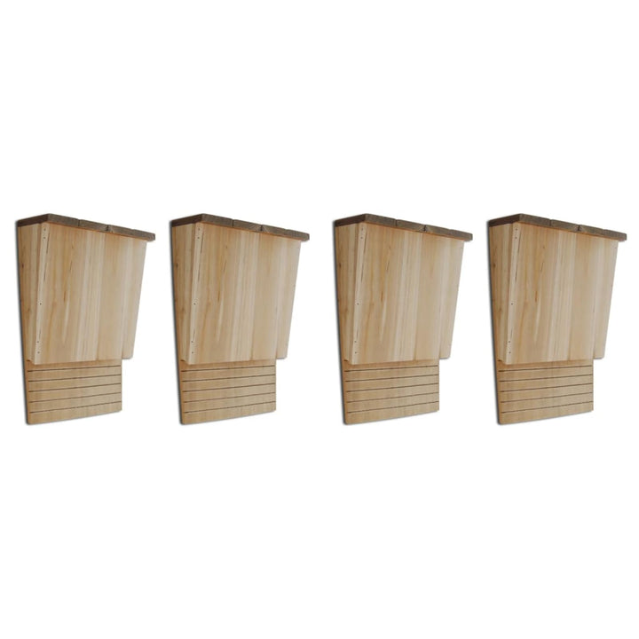 Gecheer Fledermaushäuser, Nistkästen aus Massivholz 22 x 12 x 34 cm, 4 Stück, für Garten und Flederm