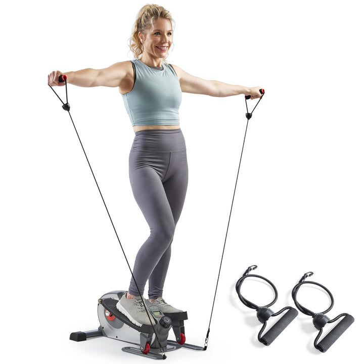 Sunny Health &amp; Fitness Kompakter Untertisch-Ellipsentrainer, Tragbare Pedal-Trainingsmaschine für da