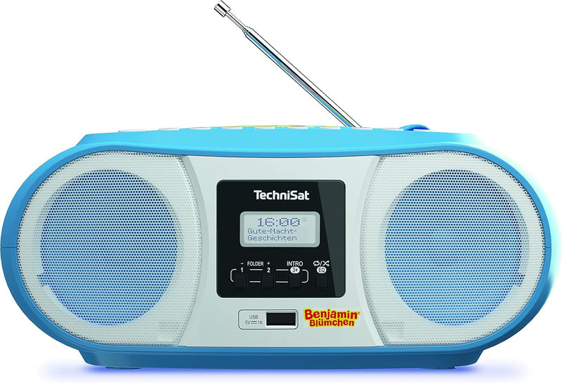 TechniSat DIGITRADIO 1990 Benjamin Blümchen Edition - Stereo-Boombox mit DAB+/UKW-Radio und CD-Playe