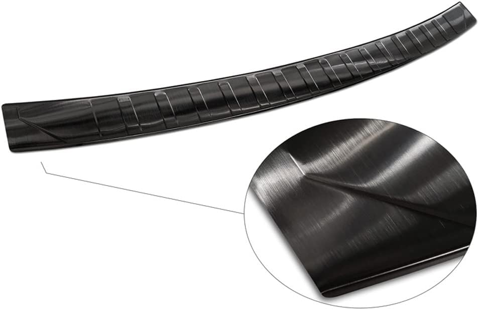 Avisa Schwarz Edelstahl Heckstossstangenschutz kompatibel mit BMW X5 F15 2013-2018 mit M-Paket 'Ribs