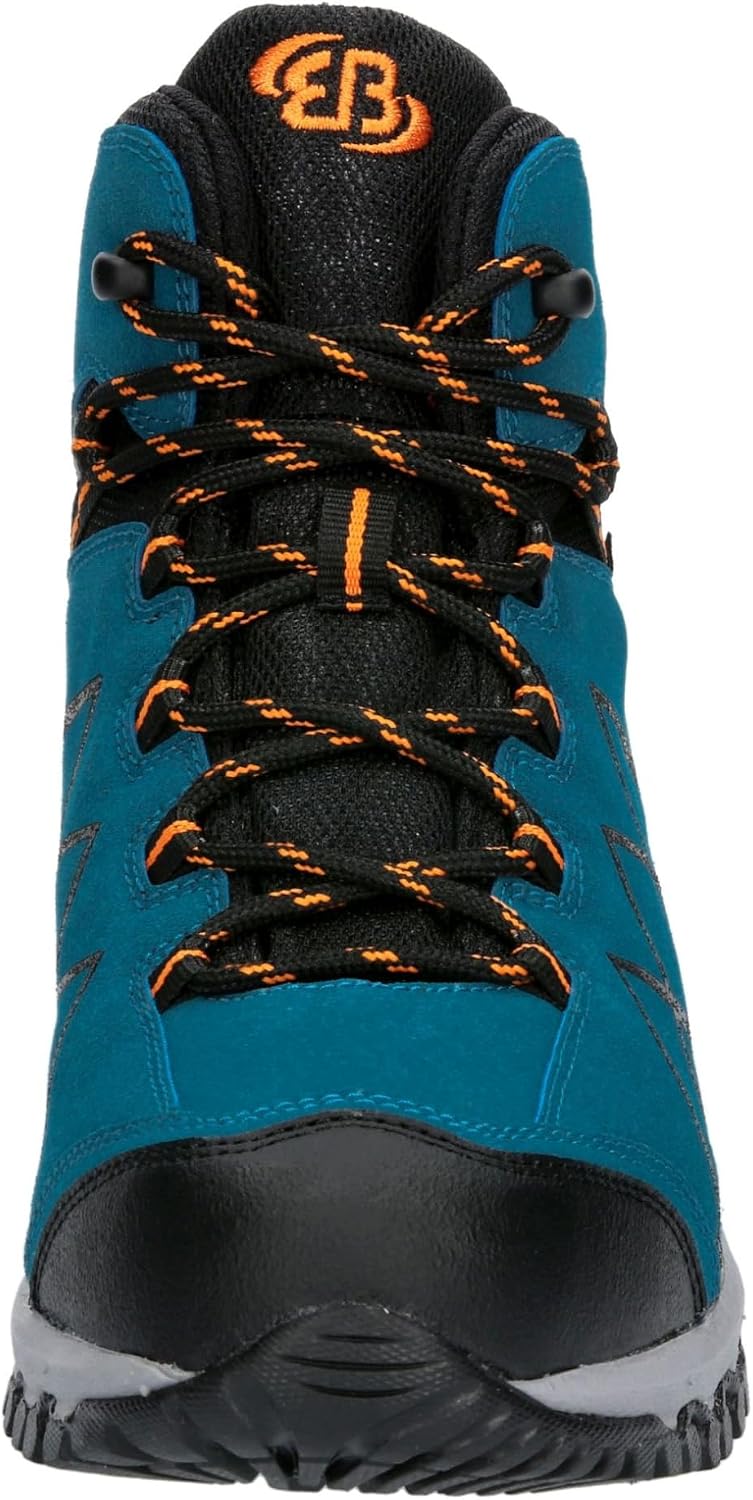 Brütting Unisex Kansas High Traillaufschuhe 40 EU Petrol Schwarz Orange, 40 EU Petrol Schwarz Orange