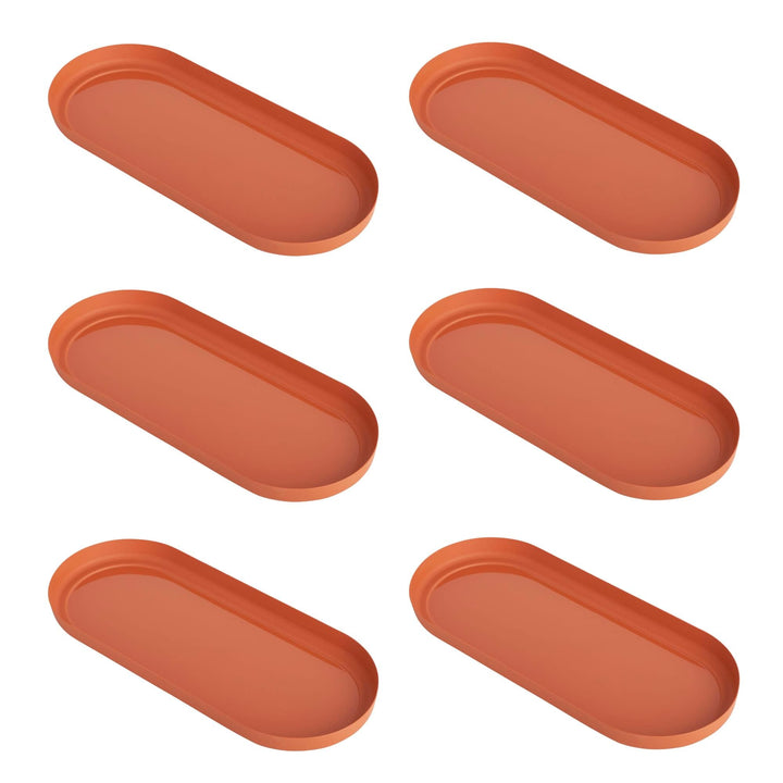 Clever Pots Blumentopf-Tablett, 6 x Pflanztablett für 60 cm Trog, Kunststoff-Trogtablett für den Inn