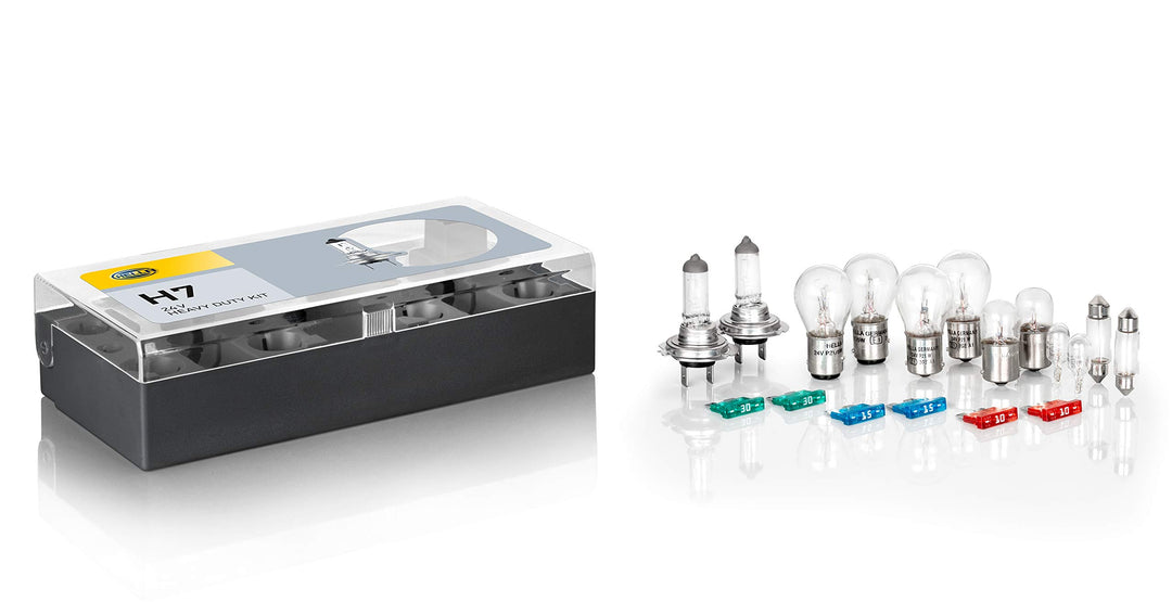 HELLA 8GH 007 157-931 H7-Glühlampensortiment - 24V - Box Standard Halogen und Signal Sortimenskasten