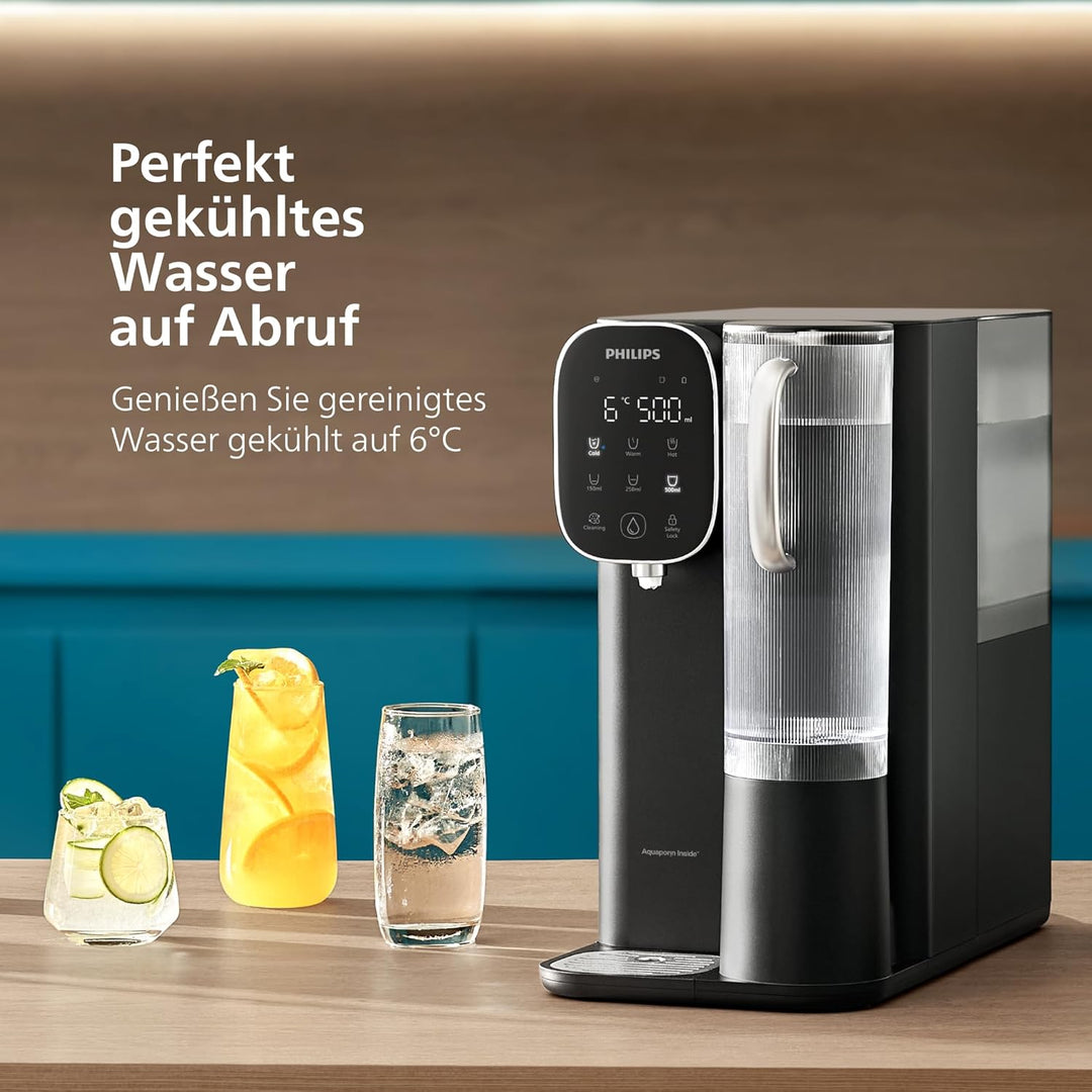 Philips Water Umkehrosmose-Wasserstation ADD6912BK/10: Eliminiert bis zu 110 Substanzen, sofortige E