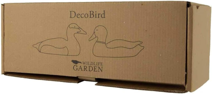 WILDLIFEGARDEN Wildlife Garden WG458 DecoBird Eiderente - Handgeschnitzter Dekorative Vogel aus Holz