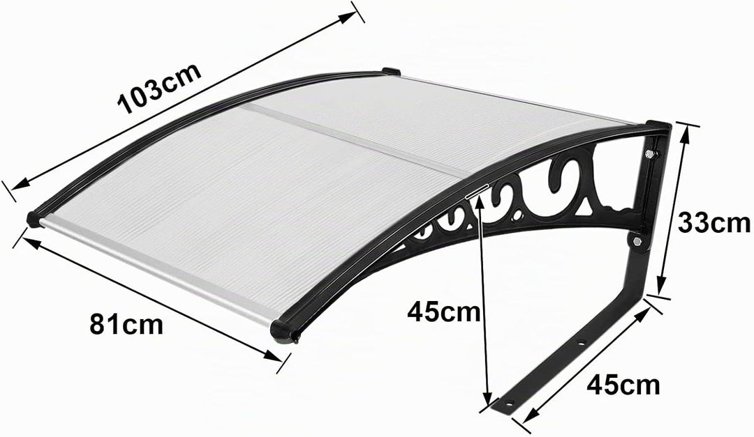 AUFUN Mähroboter Garage Dach Carport für Rasenmäher Automower 103 x 77 x 45,5 cm Mähroboter Carport