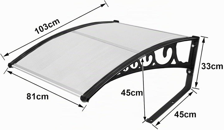 AUFUN Mähroboter Garage Dach Carport für Rasenmäher Automower 103 x 77 x 45,5 cm Mähroboter Carport
