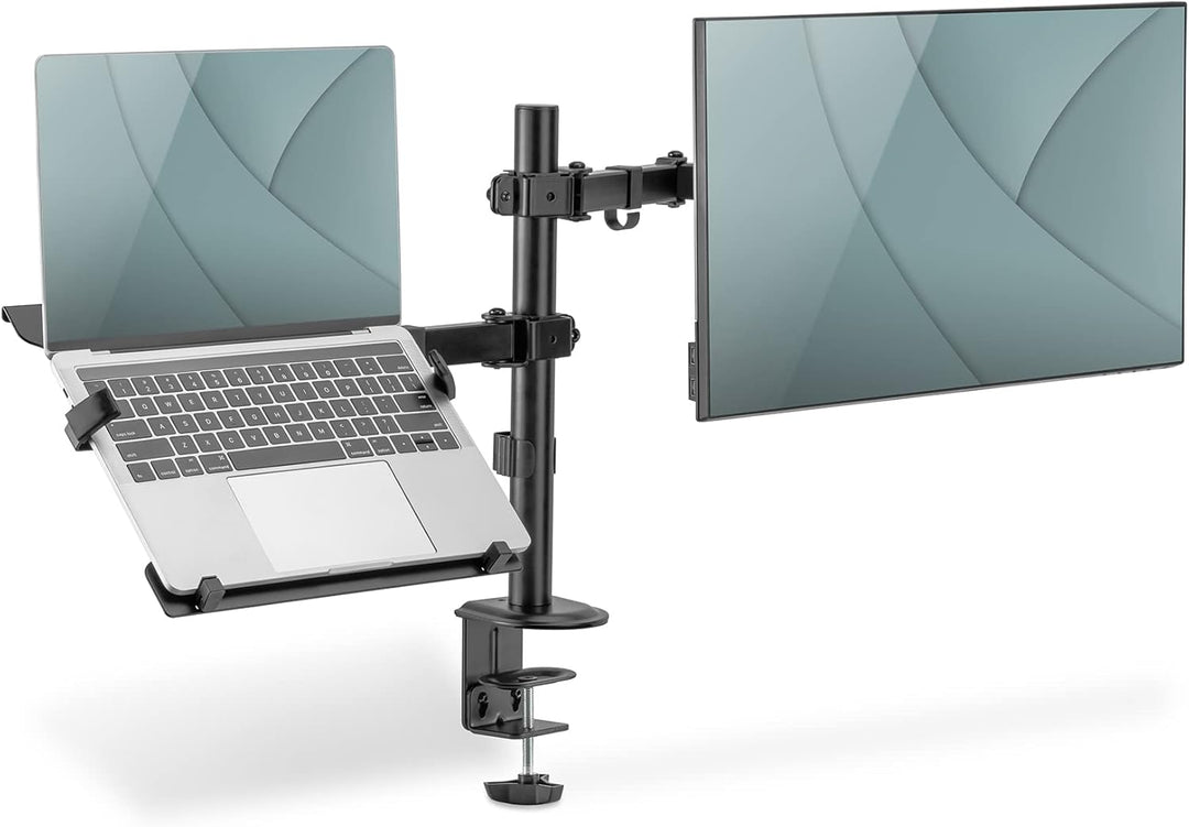 DIGITUS Universal Monitorhalter mit Notebookhalterung / up to 39,6 cm notebook 32" monitor / 15.6" C