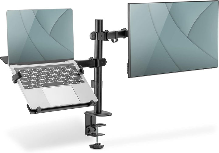 DIGITUS Universal Monitorhalter mit Notebookhalterung / up to 39,6 cm notebook 32" monitor / 15.6" C