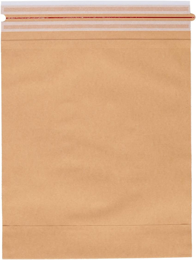 100 Versandbeutel aus Kraftpapier 120 g/m² wiederverschliessbar 38 x 44 cm | Grösse und Stückzahl wä