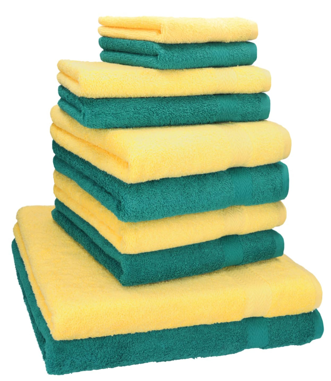Betz 10-TLG. Handtuch-Set Classic 100% Baumwolle 2 Duschtücher 4 Handtücher 2 Gästetücher 2 Seiftüch