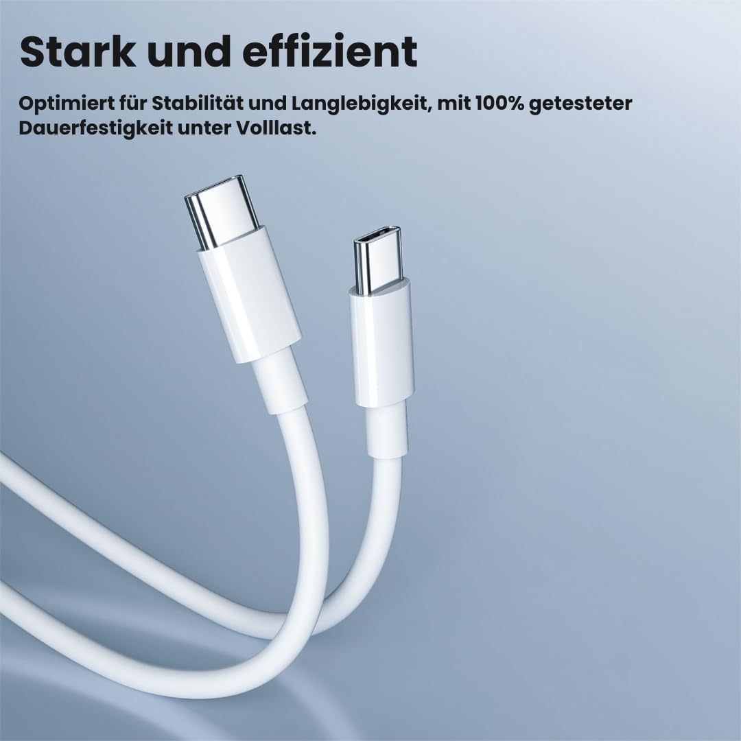Faas 40W USB C Ladegerät mit 2 Anschlüssen - Schnellladegerät Duo Pack - Inklusive 2x USB-C auf USB-