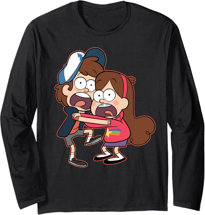 Disney Gravity Falls Dipper and Mabel Pines Langarmshirt