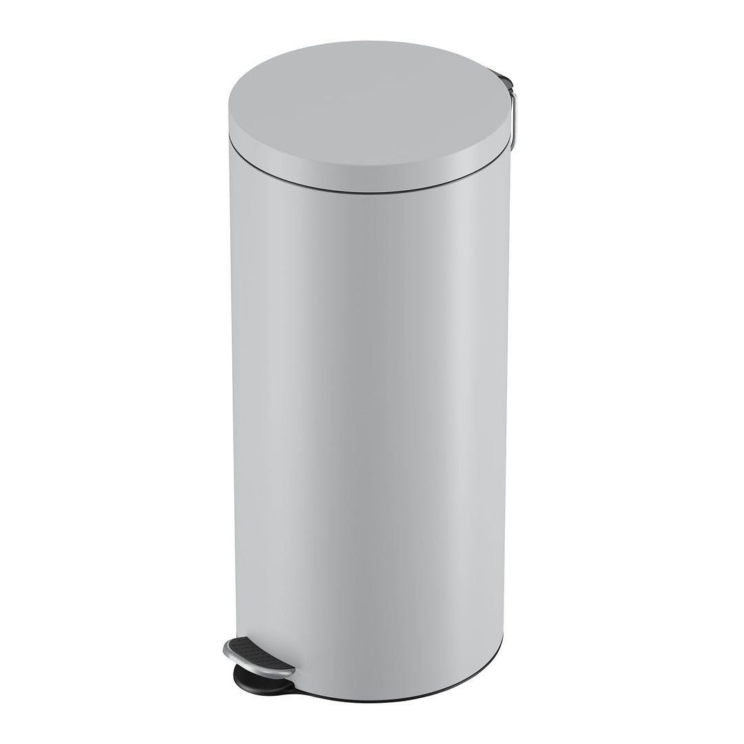 Hailo Selekta runder Tretmülleimer mit Soft Close Deckel - 30L Fassungsvermögen - herausnehmbarer In