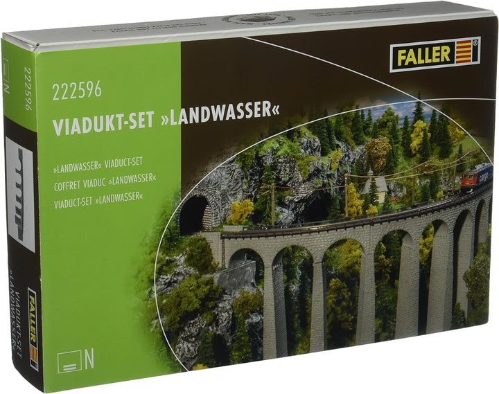 Faller FA222596 Viadukt-Set Landwasser Modellbausatz, verschieden, One Size