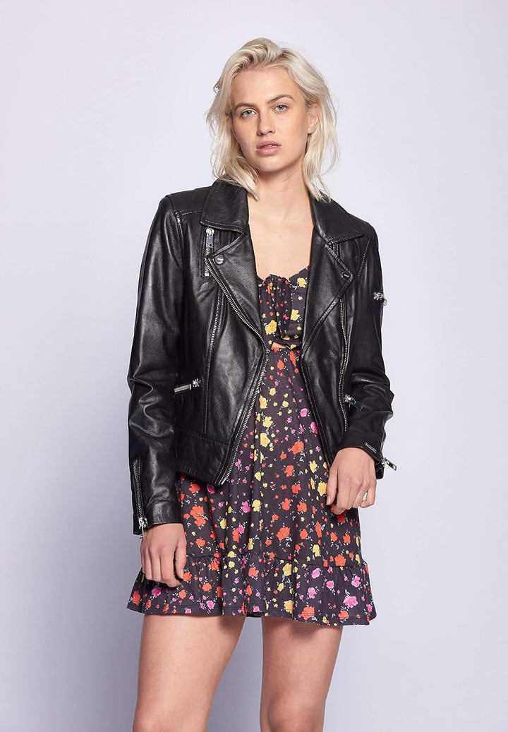 MAZE Damen Lederjacke 42020126 XS Schwarz, XS Schwarz