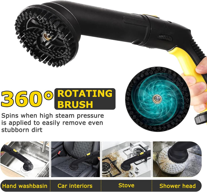 Upgrade Dampfreiniger 2100W, Dampfdruck 5 Bar, Dampfreiniger Handgerät, Mehrzweck Dampfreiniger, Tan