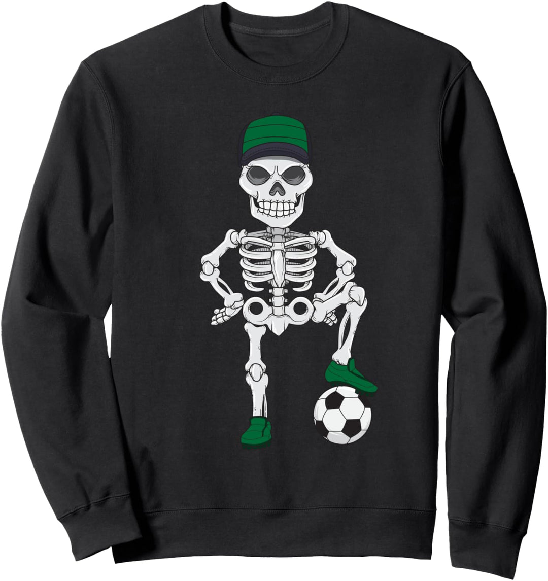 Fussball Skelett Fans Spieler Trainer Sweatshirt