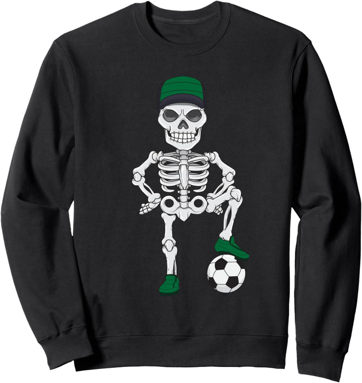 Fussball Skelett Fans Spieler Trainer Sweatshirt