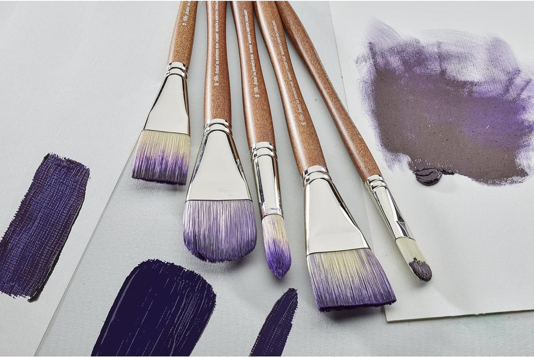 Winsor &amp; Newton 5010619 synthetischer Künstler Ölpinsel mit hoher Elastizität &amp; Lebensdauer, ergonom