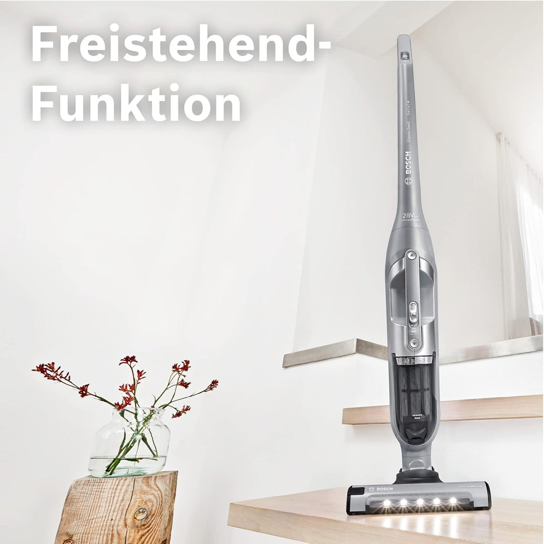 Bosch Akku-Staubsauger Flexxo 2in1 Serie 4 BBH3K2801, kabelloser Handstaubsauger, beutellos, hohe Sa