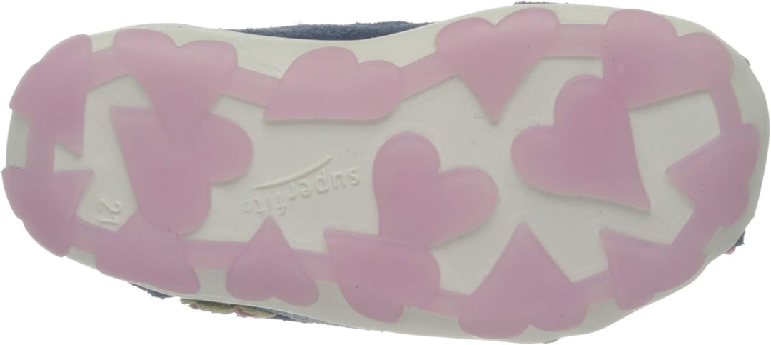 Superfit Baby Mädchen Fanni Sandalen 21 EU Blau Rosa 8000, 21 EU Blau Rosa 8000