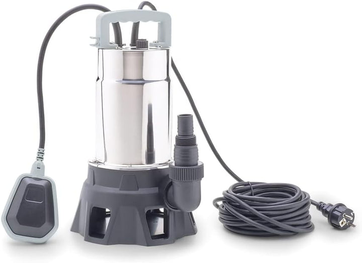 Pontec 87065 PondoDrain Mud 19000 - grausilberne Entwässerungspumpe für Baustellen, Teiche oder Kell