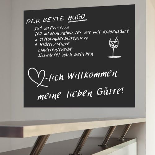 Wandkings Tafelfolie 100 x 100 cm, selbstklebend blau, Blau