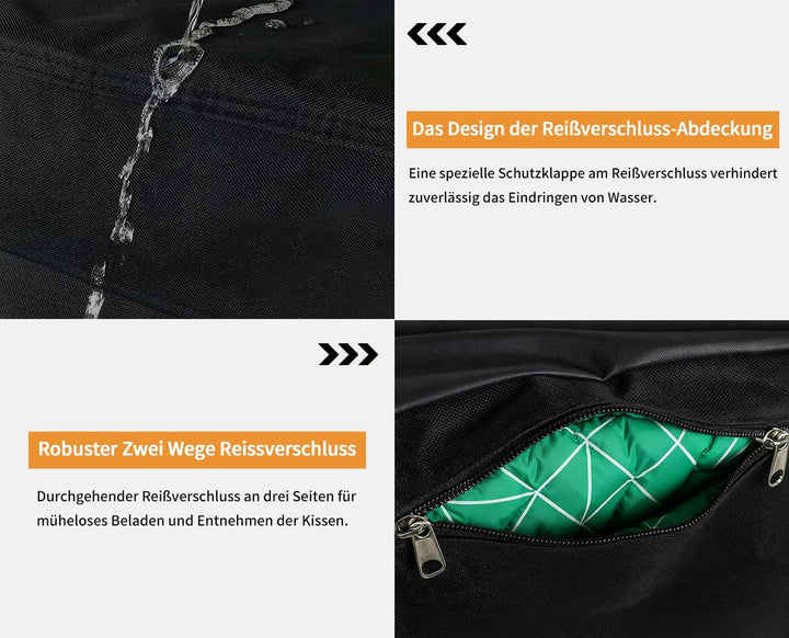 Dokon Aufbewahrungstasche Gartenauflagen Wasserdicht Weihnachtsbaum Aufbewahrung Robustes Oxford-Gew