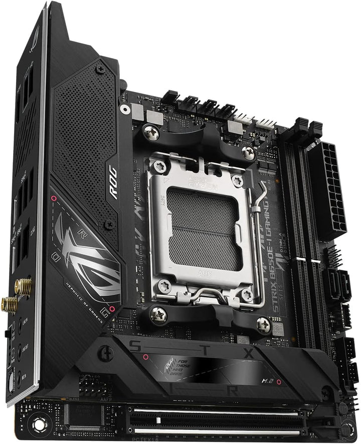 ASUS ROG STRIX B650E-I GAMING WIFI Mainboard Sockel AMD AM5 (Ryzen 7000, Mini-ITX, DDR5 Speicher, 10