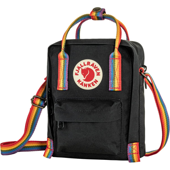 Fjällräven Unisex Kånken Rainbow Sling Handtasche (1er Pack), Black-rainbow Pattern