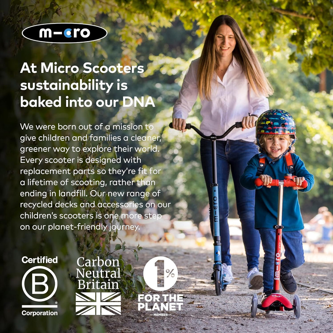 Micro Roller | Micro Sprite LED Kinderroller | Lenker verstellbar | Leuchtrollen | Faltbar | 5-12 Ja