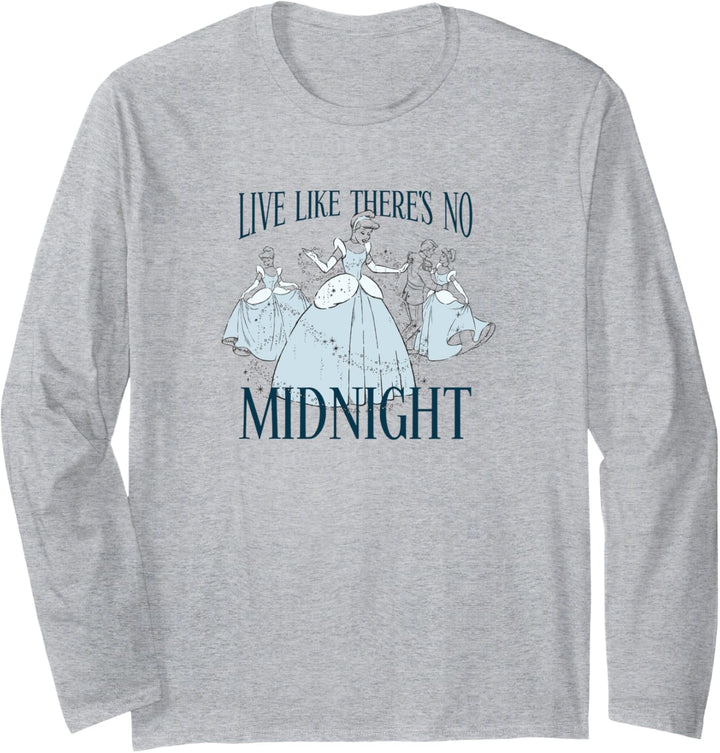 Disney Cinderella Live Like There's No Midnight Langarmshirt