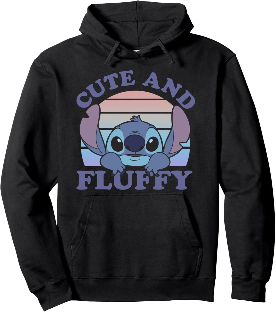Disney Lilo & Stitch 626 Stitch Day Cute And Fluffy Portrait Pullover Hoodie