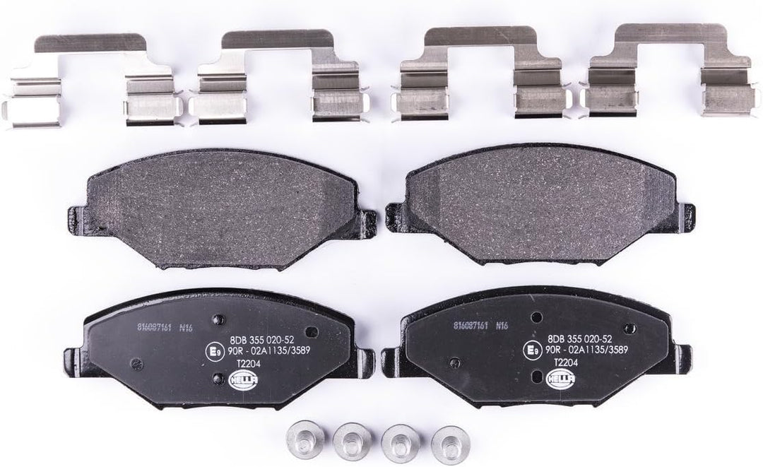 HELLA PAGID 8DB 355 020-521 Bremsbelagsatz - T2204 - Dicke/Stärke: 18mm - Bremssystem: TRW - nicht f