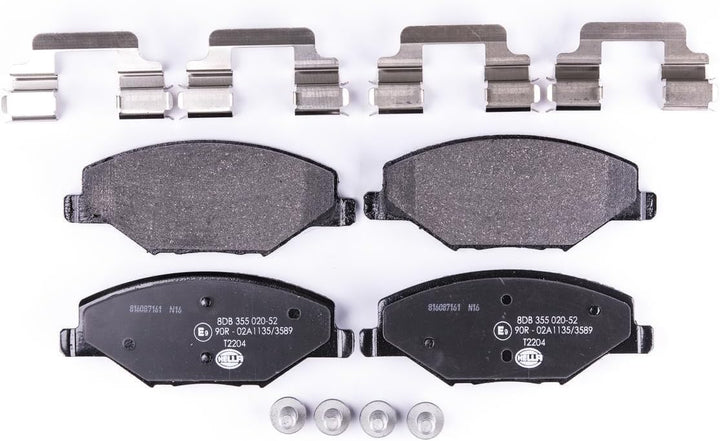 HELLA PAGID 8DB 355 020-521 Bremsbelagsatz - T2204 - Dicke/Stärke: 18mm - Bremssystem: TRW - nicht f
