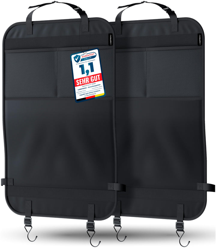 LIONSTRONG® Auto Organizer Kinder Rücksitz [wasserdicht] - Rückenlehnenschutz Auto Kinder - Autositz