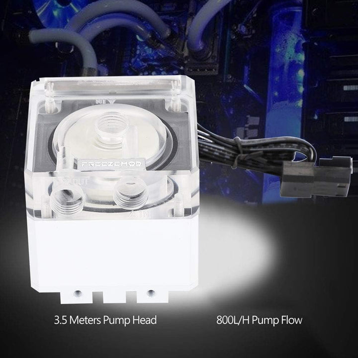 Goshyda Computer-Wasserpumpe, Integriertes Design 3000 U/Min Wasserpumpentank mit Schneller Wärmeabl
