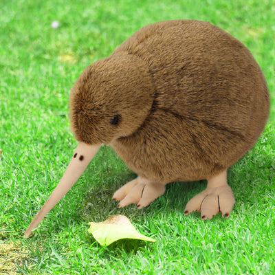 Kiwi-Vogel-Plüschtier, Kuscheltier, pelzige Kiwi-Plüschpuppe, weich, flauschig wie EIN echter Vogel,