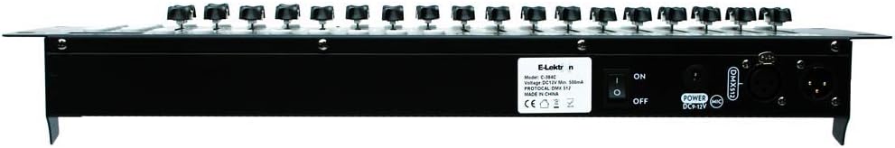 E-Lektron C-384C DMX Controller 24x 16-Kanal Licht Steuerpult Lichtsteuerung | 19" Rackeinbau-fähig