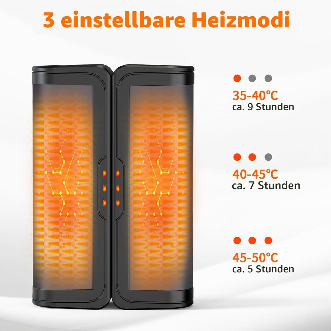 gabless Handwärmer elektrisch 2er Set, Handwärmer Taschenwärmer, Handwärmer wiederverwendbar, elektr