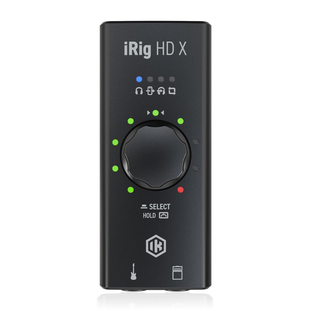 IK Multimedia iRig HD X Gitarren-Interface (Multi-Color LED Signalanzeige, integriertes Stimmgerät,
